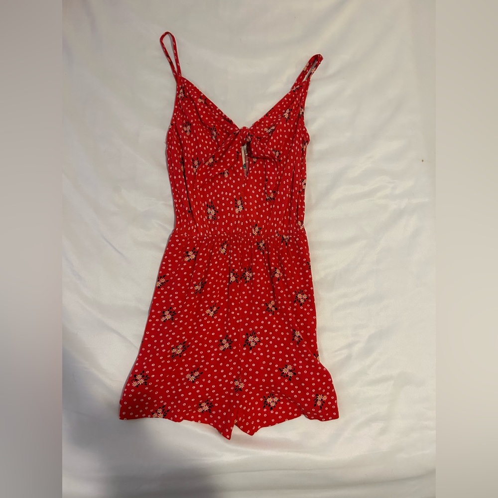Francesca’s Boutique red flower romper